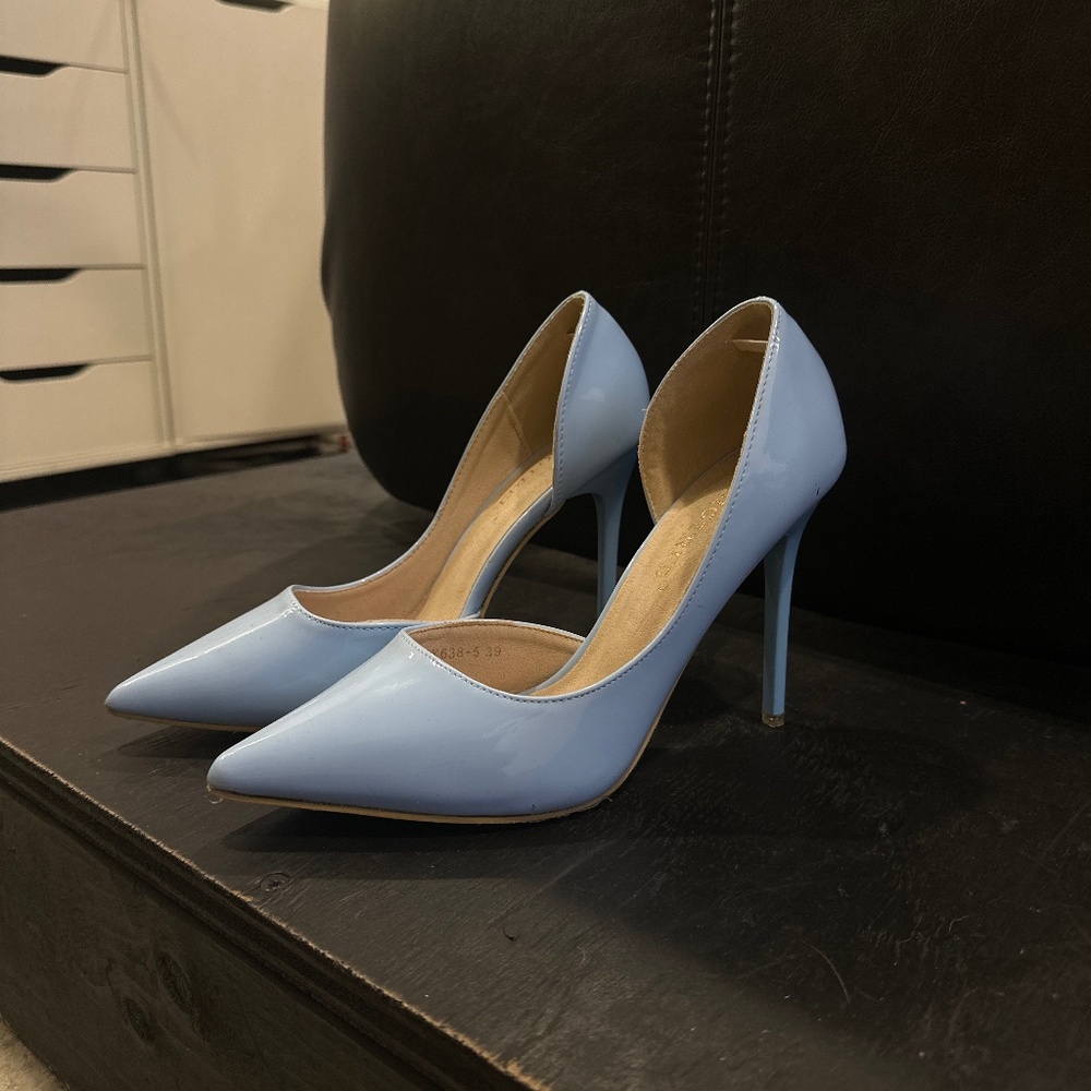 Dusty Blue Heels